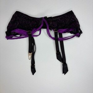 Agent Provocateur Black and Purple Lace Accessory
